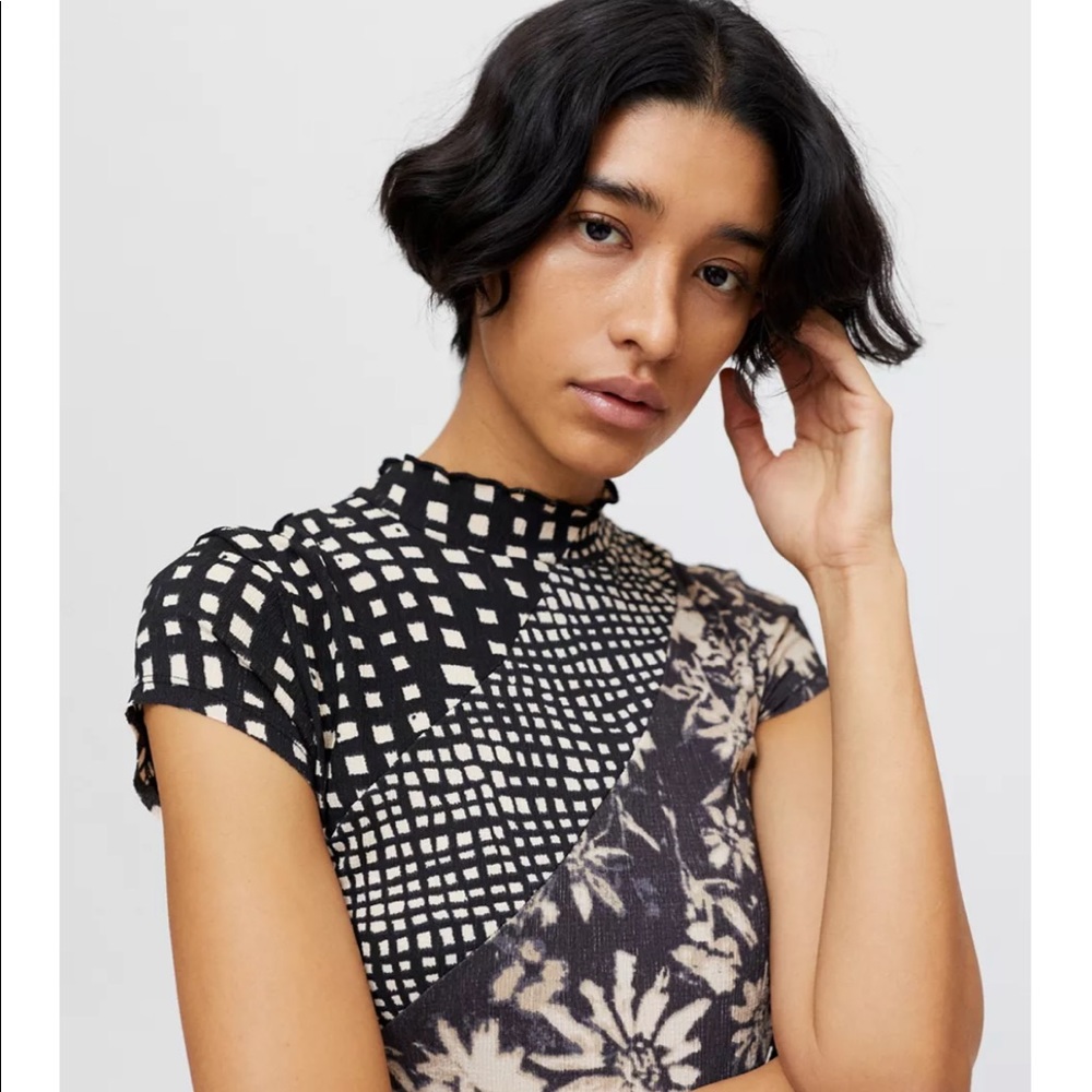URBAN OUTFITTERS UO Nina Spliced Bodycon Mini Dress